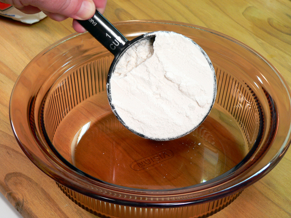 02_Pork-Chops_add-flour Fried Pork Chops flour for breader.