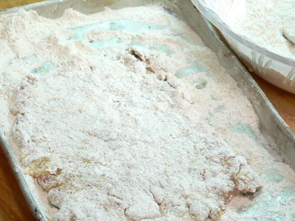 22_Chicken-Fried-Steak_dredge-in-flour-again-both-sides Coat both sides.