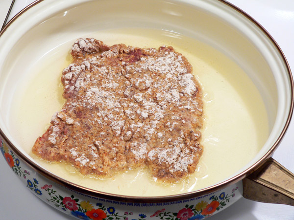 28_Chicken-Fried-Steak_steak-ready-to-turn Steak ready to turn.