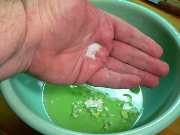 Seven Minute Frosting, add a pinch of salt.