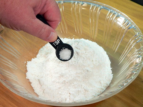 Basic-Pie-Crust_10_add-salt Basic Pie Crust, add the salt.