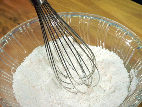 Basic-Pie-Crust_12_whisk-together Basic Pie Crust, gently whisk together.