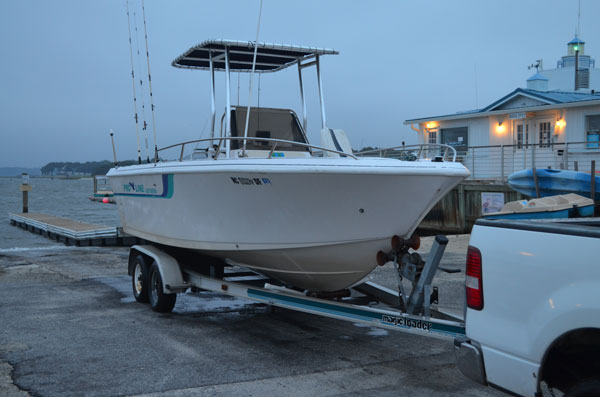 Blue-Fish_01_boat Bluefish Recipe, my brothers boat.
