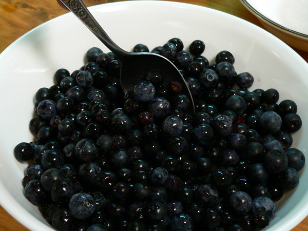 Blueberry-Pie_04_toss-lightly Blueberry Pie, toss lightly with a spoon.