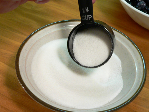 Blueberry-Pie_05_add-sugar Blueberry Pie, add sugar.