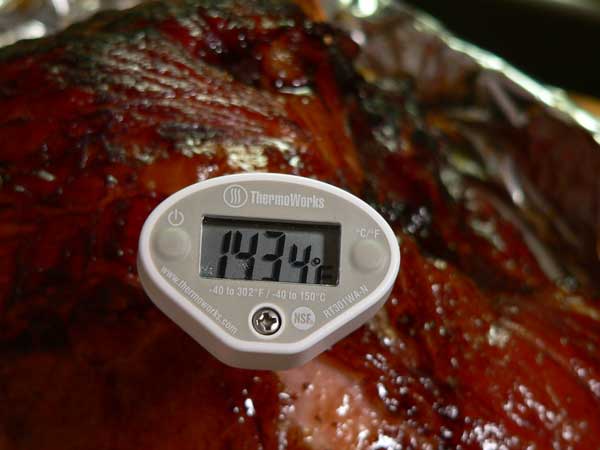 Coca-Cola Glazed Ham, bake to the proper temp.