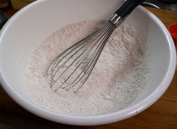 Fruitcake Cookies, whisk dry ingredients together.