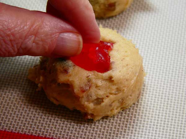 Fruitcake Cookies, decorate.