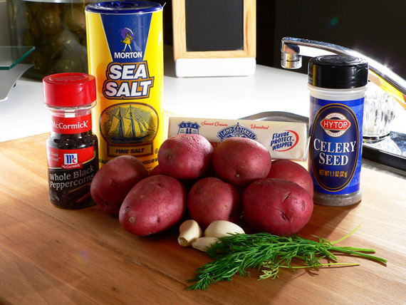 Garlic-Dill-New-Potatoes-Ingredients-01 Ingredients you'll need for Garlic Dill New Potatoes