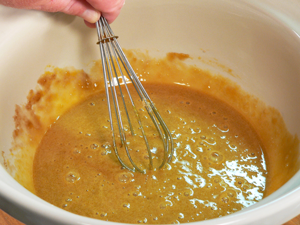 Peach-Preserve-Ice-Cream_15_whisk-together Peach Preserve Ice Cream, whisk ingredients together.