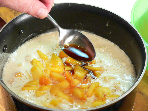 Peach-Preserve-Ice-Cream_23_add-vanilla-extract Peach Preserve Ice Cream, add vanilla extract.