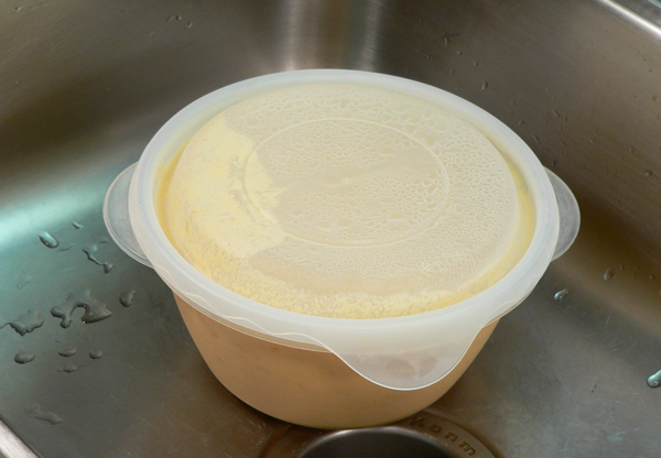 Peach-Preserve-Ice-Cream_29_cover-refrigerate Peach Preserve Ice Cream, cover and refrigerate.