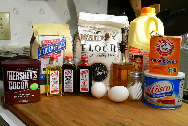 Red-Velvet-Cake, ingredients.