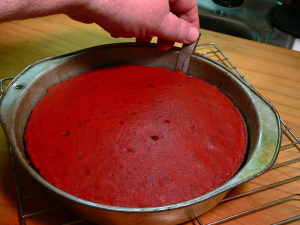 Red Velvet Cake, slide the slider.