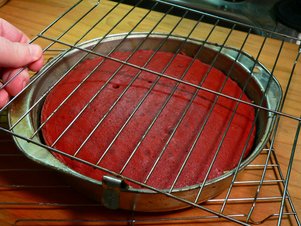 Red Velvet Cake, cover with a plate or wire rack.