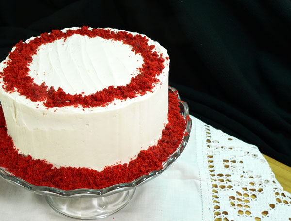 Red Velvet Cake, the finished cake.