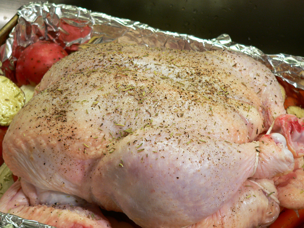 Roast Chicken, add the black pepper.