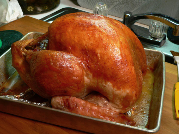 Roast Turkey, after two hours.