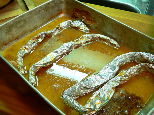 Roast Turkey, pan juices.