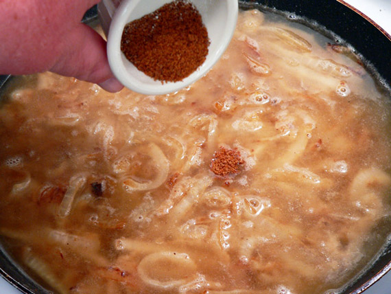 salisbury-steak-onions-add-beef-granules-26 adding beef granules for additional flavor