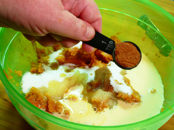Sweet Potato Pie, add the nutmeg.