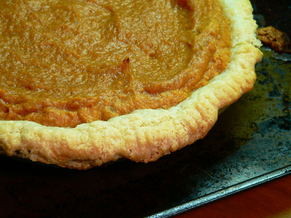 Sweet Potato Pie, watch the edges.