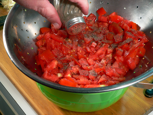 Tomato-Pie_12_add-black-pepper Tomato Pie Recipe, sprinkle with black pepper.