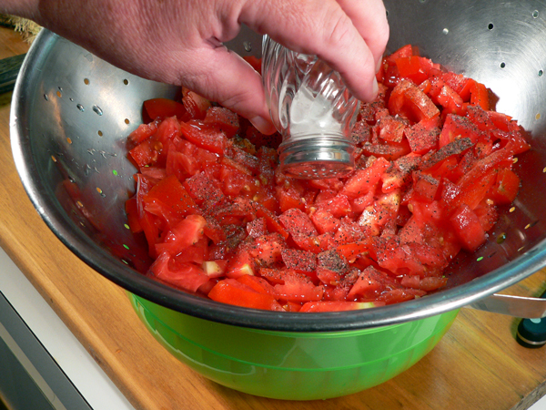 Tomato-Pie_13_add-salt Tomato Pie Recipe, add the salt.
