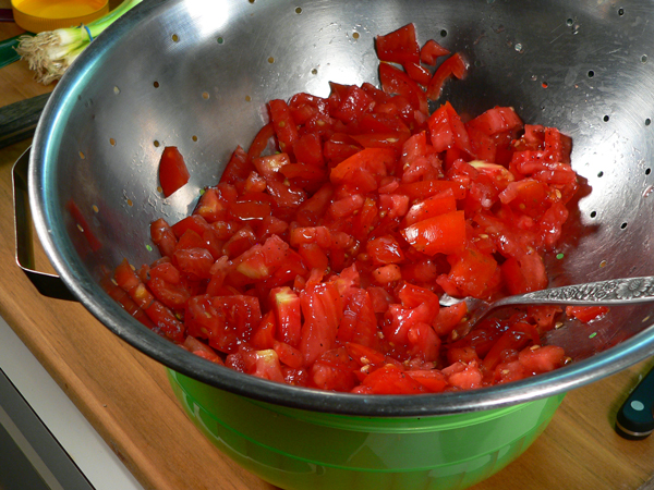 Tomato-Pie_18_stir-tomatoes Tomato Pie Recipe, stir the tomatoes around.